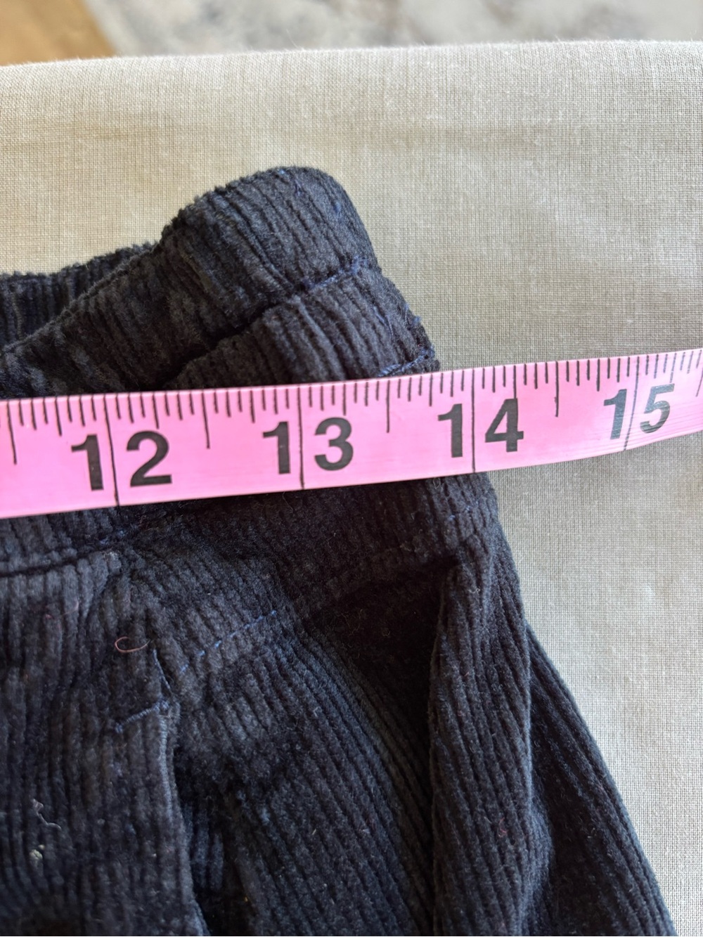 Pilcro Anthropologie Black Corduroy Wide Leg Elastic Waist Pockets Small - Picture 10 of 11